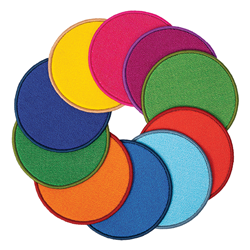 Elizabeth Richards Classroom Rainbow Rug Discs