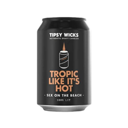 Tipsy Wicks Alcohol Scented Soy Wax Candles Tropic Like It's Hot - 300g / 330ml Can