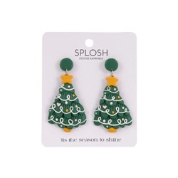 Splosh Christmas Tree Earrings