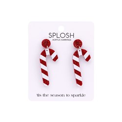 Splosh Christmas Candy Cane Earrings