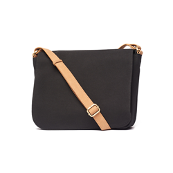 Elysia - Canvas Satchel - Black