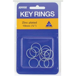 KEY RINGS KEVRON 16MM ZINC PLATED PK10