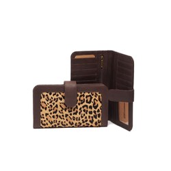 Linda - Leopard print wallet - Brown