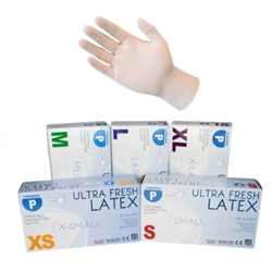 LATEX POWDER GLOVE MED BX100